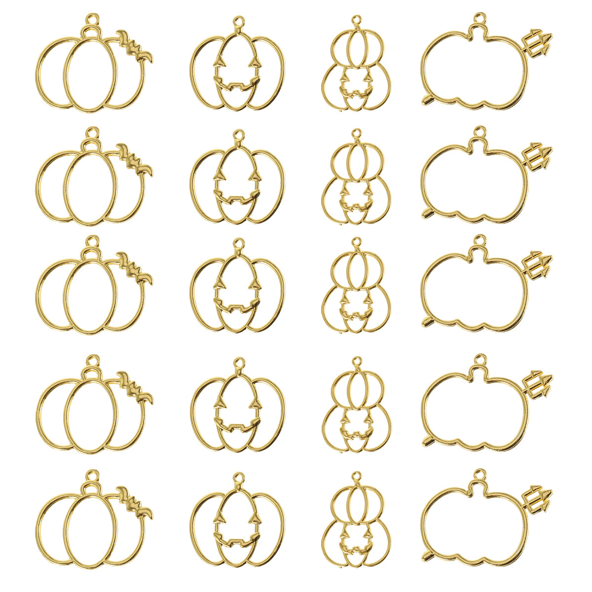 Jewelry Making Resin - 20Pcs DIY Pumpkin Resin Pendant Mold