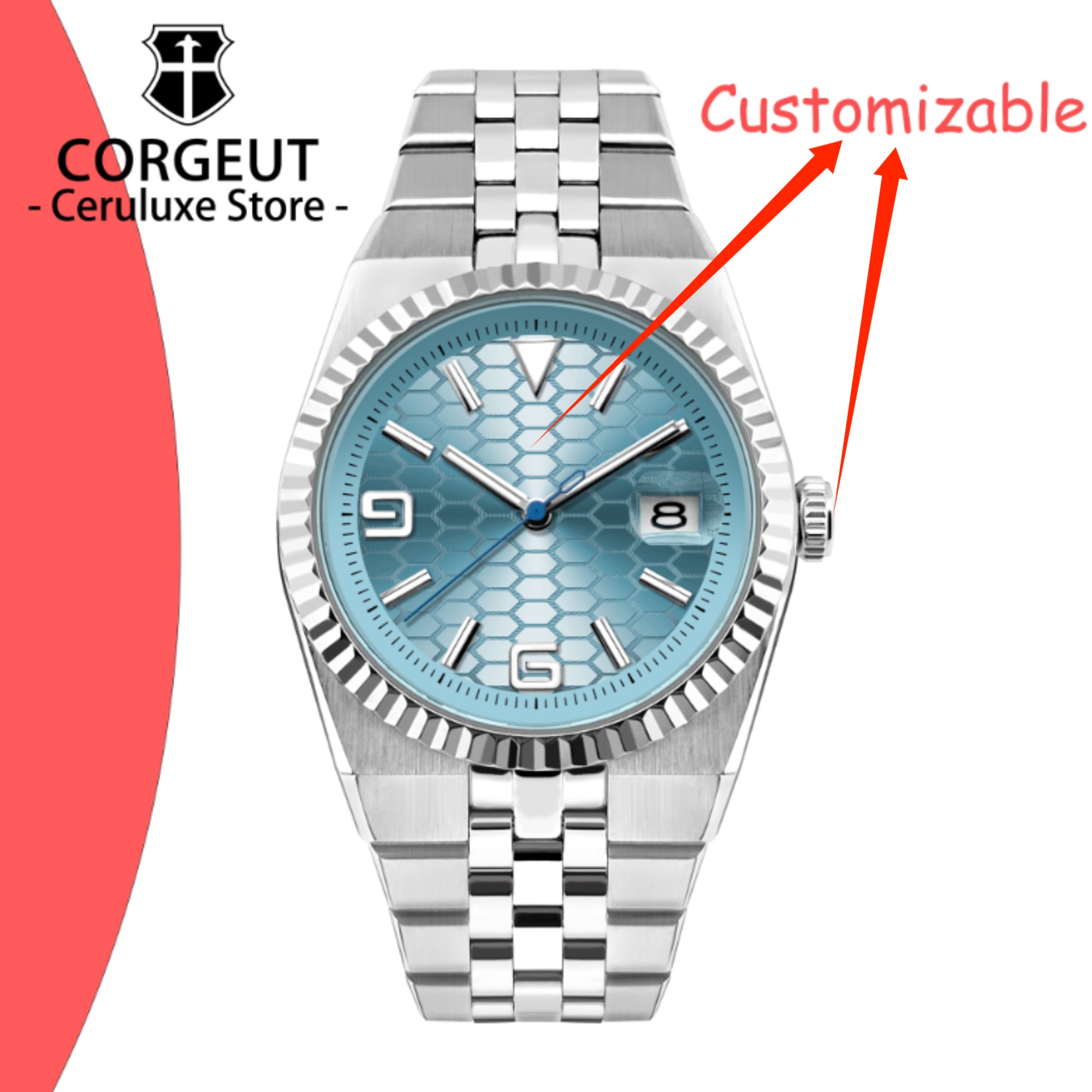 Making Custom Jewelry - CUSTOM Logo Diy 40mm NH35 Mechanical