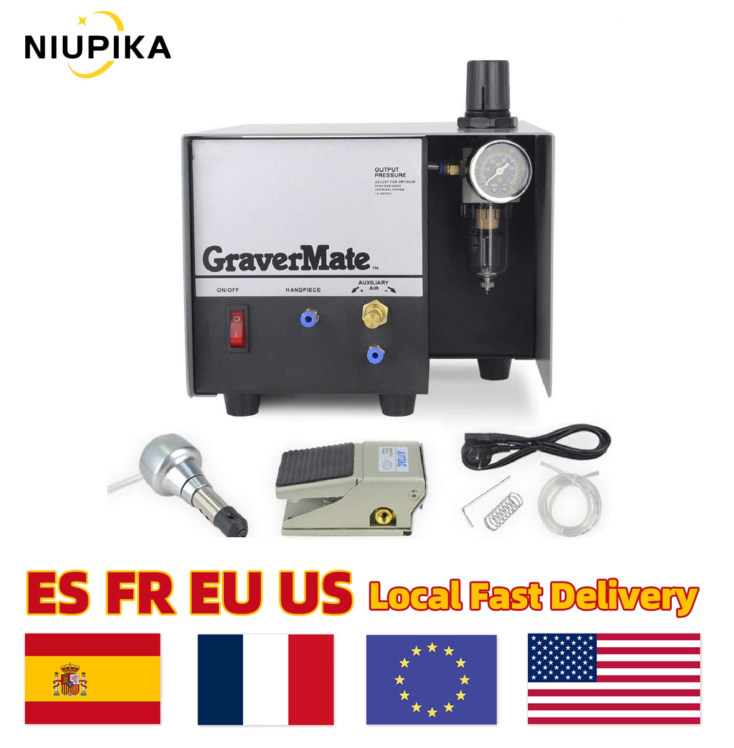 Jewelry Making Workshop - 110V/220V Pneumatic Impact Engraving Machine GraverMate