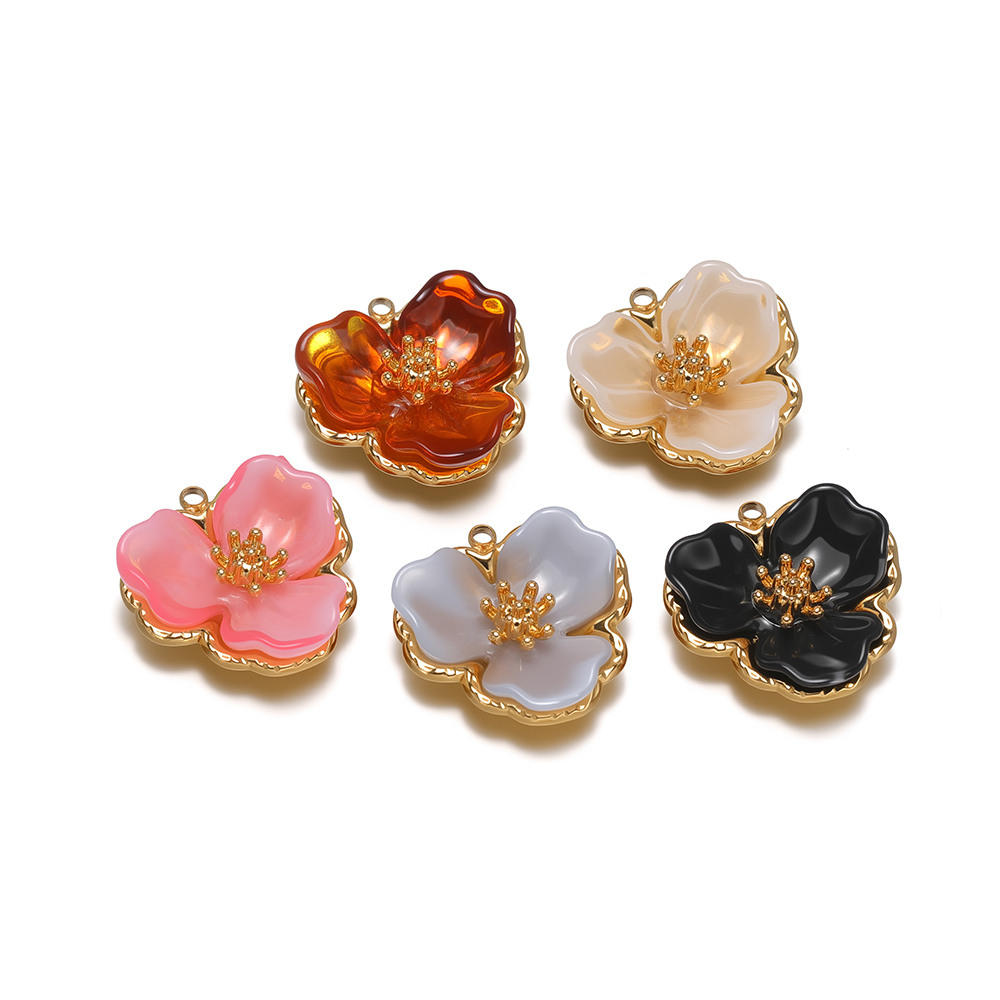 Jewelry Making Resin - 3pcs Gold Plated Stainless Steel Resin