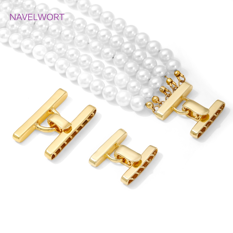 Jewelry Making Gold - Multi Strands Necklace Clasp 18K Gold