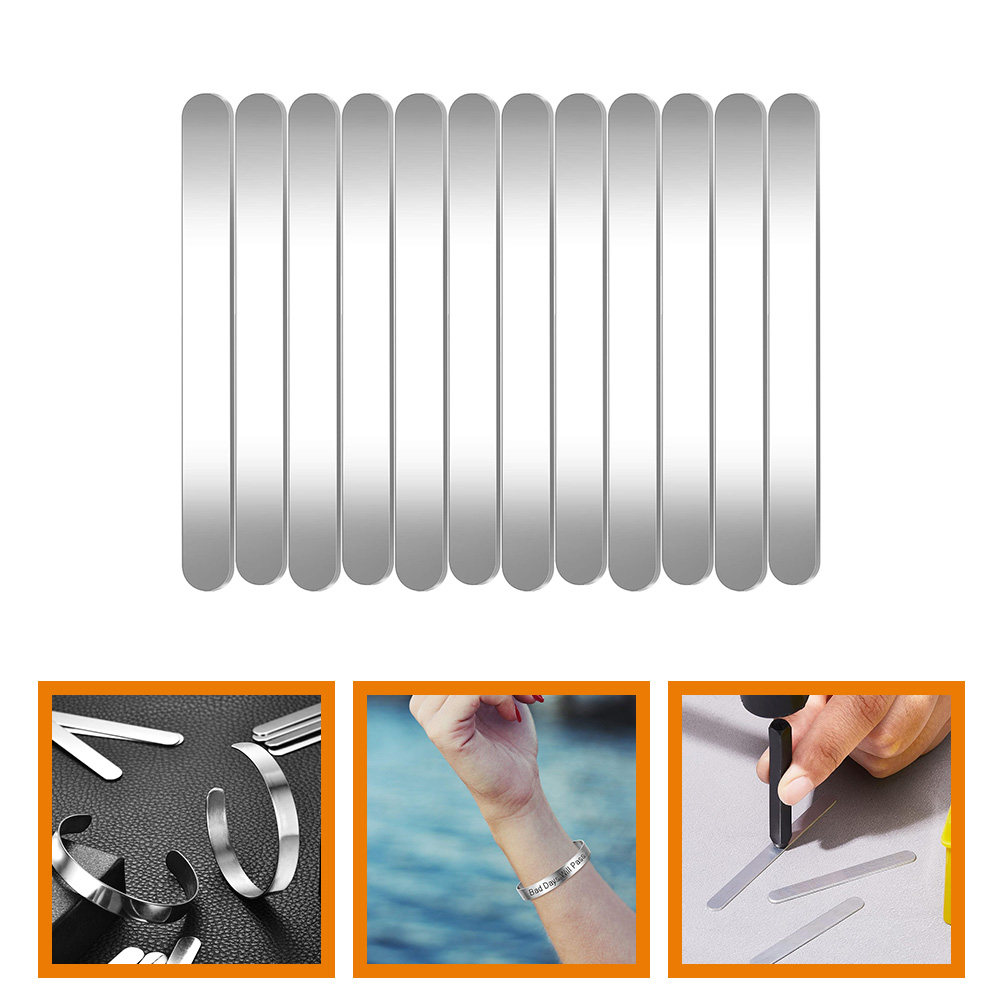 Making Custom Jewelry - 12Pcs Stainless Steel Bracelet Blanks Premium