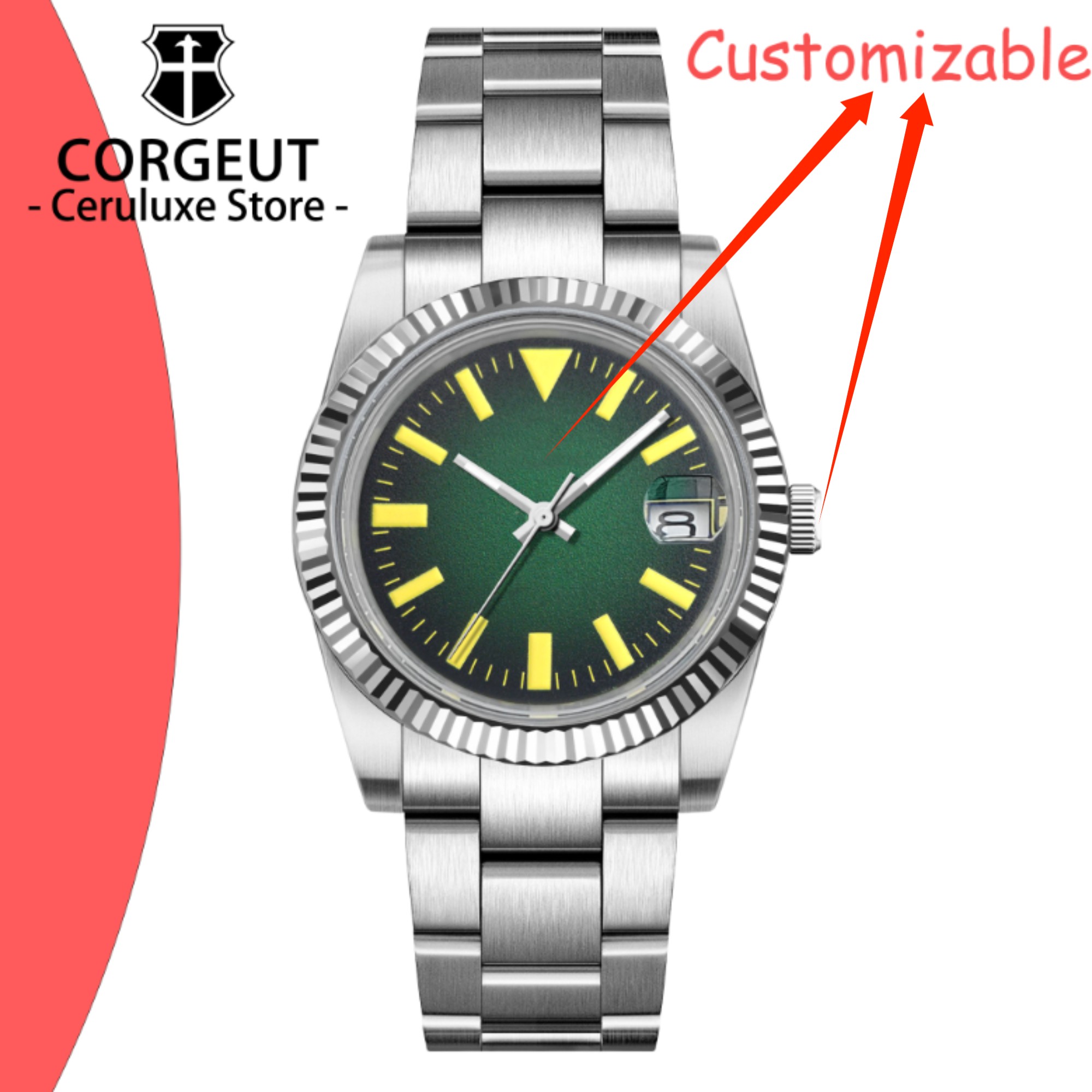 Making Custom Jewelry - Custom Logo 36/39mm New NH35 Automatic