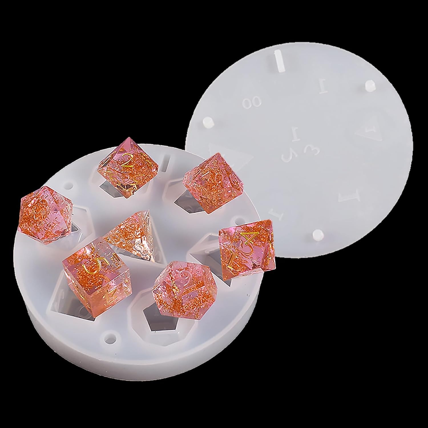 Making Custom Jewelry - DIY 7-Cavity Dice Molds - Sharp