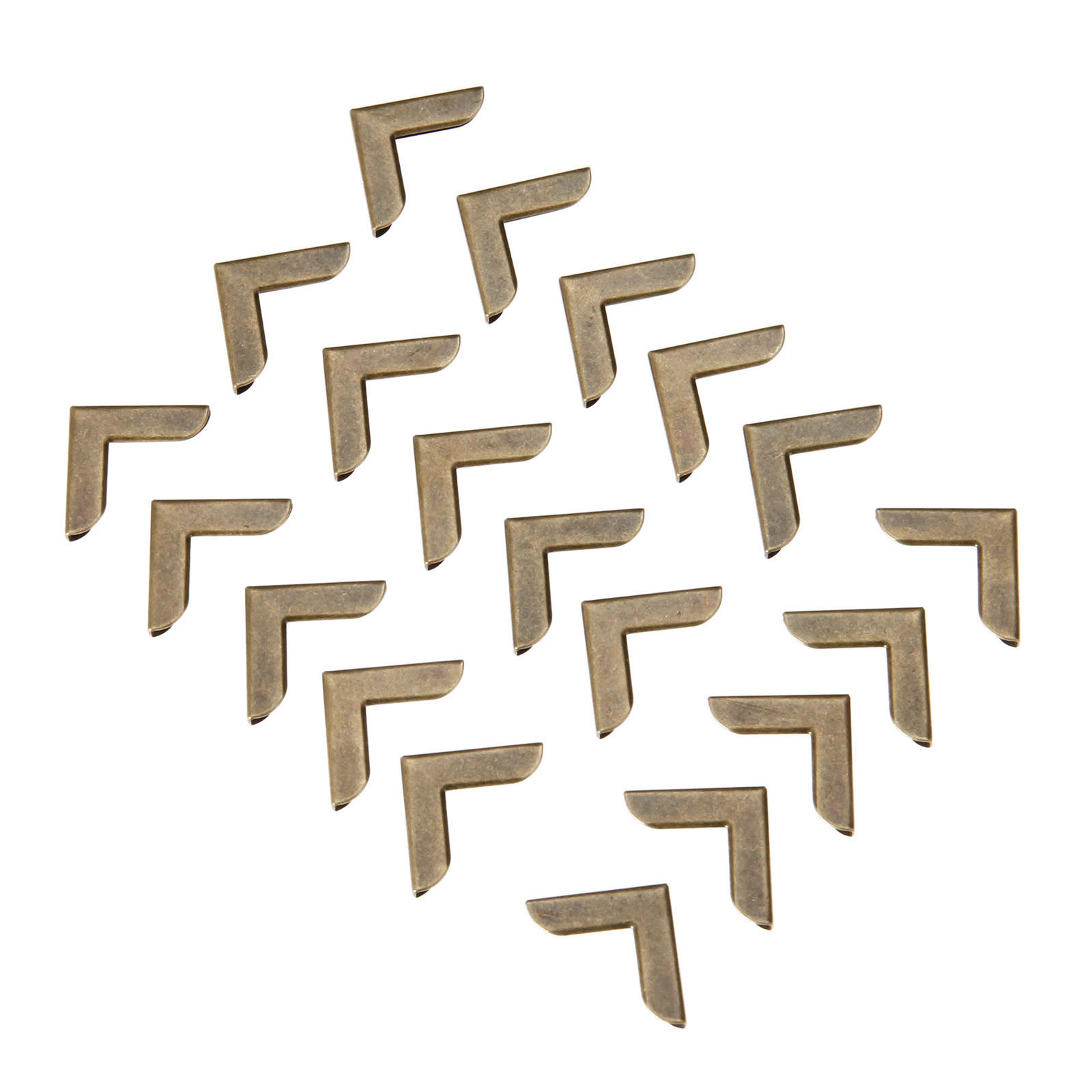 Jewelry Making Journal - 20PCS 20*20mm Antique Bronze/Silver/Gold Right-angle Corner
