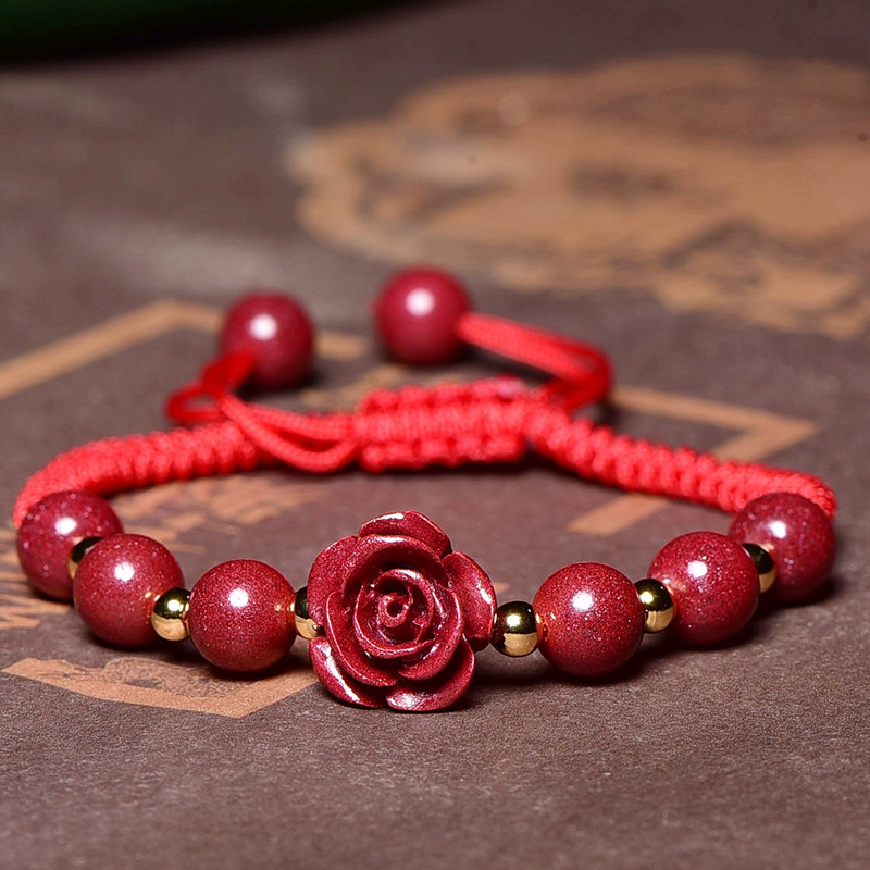 Making Custom Jewelry - Red Cinnabar Rose Flower Beads DIY