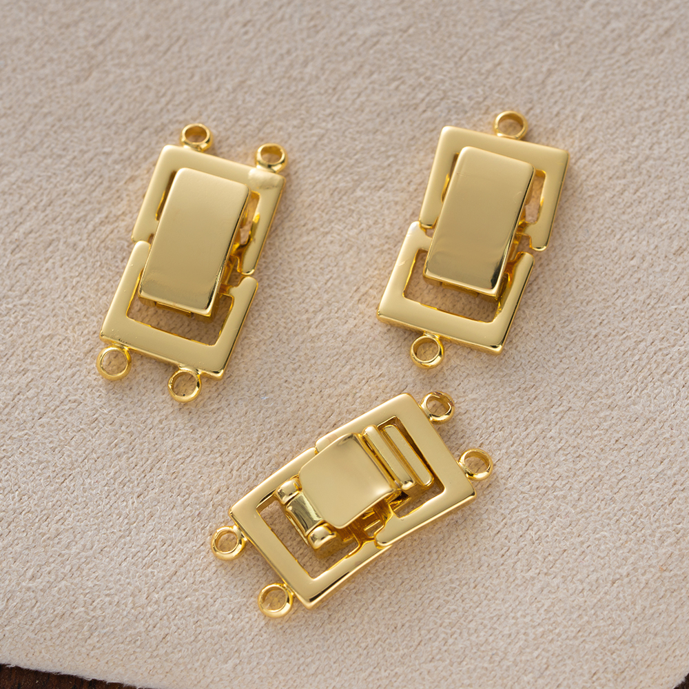 Jewelry Making Gold - 2pcs 14K Gold Plated Layered Clasp