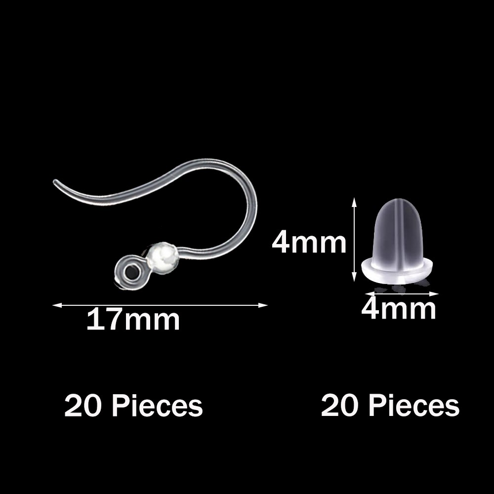 20pcs Plastic Earring Hooks Ea – Jewelry Making Resin recenzja i cena