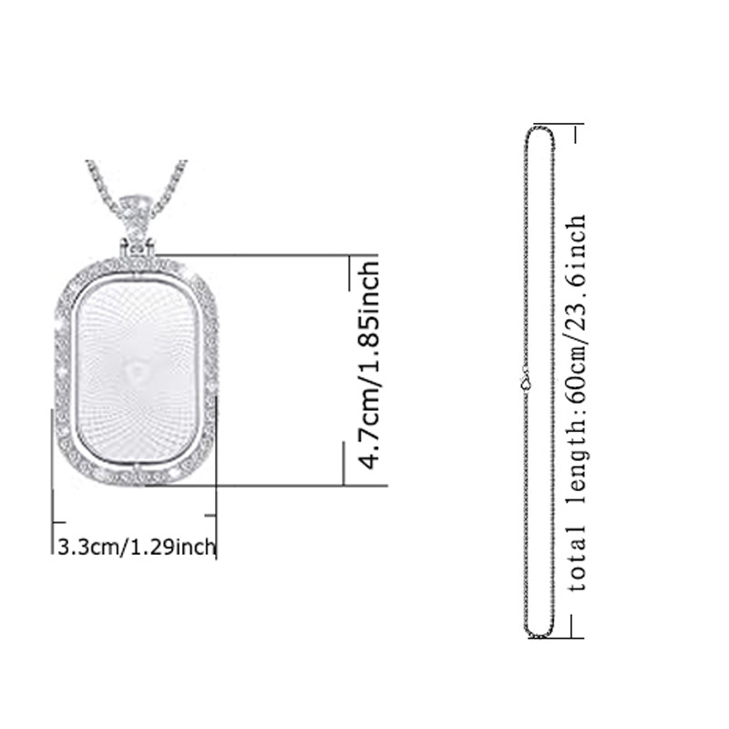 Personalized Custom Rectangula – Making Custom Jewelry recenzja i cena