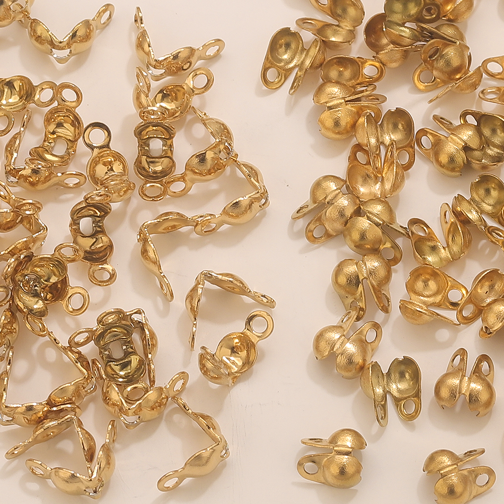 50pcs PVD Gold Plated Stainles – Jewelry Making Gold recenzja i cena