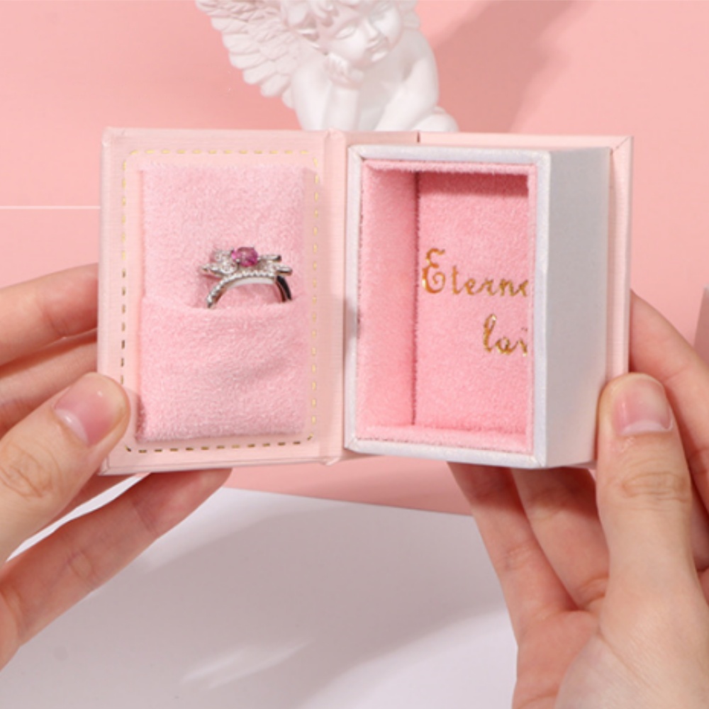 Mini Clamshell Book Ring Box f – Jewelry Making Journal recenzja i cena