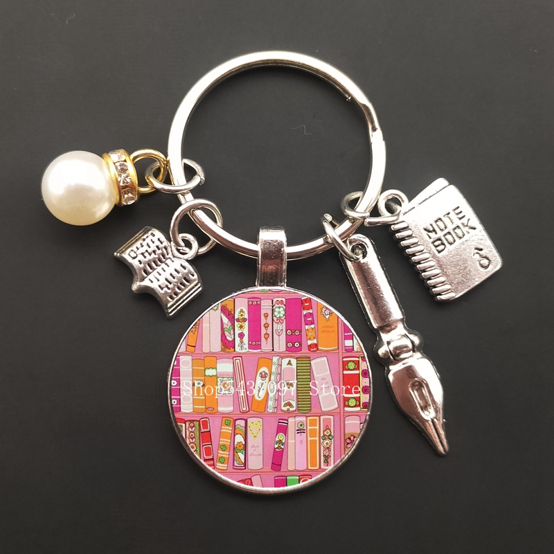New retro book photo keychain  – Jewelry Making Journal recenzja i cena