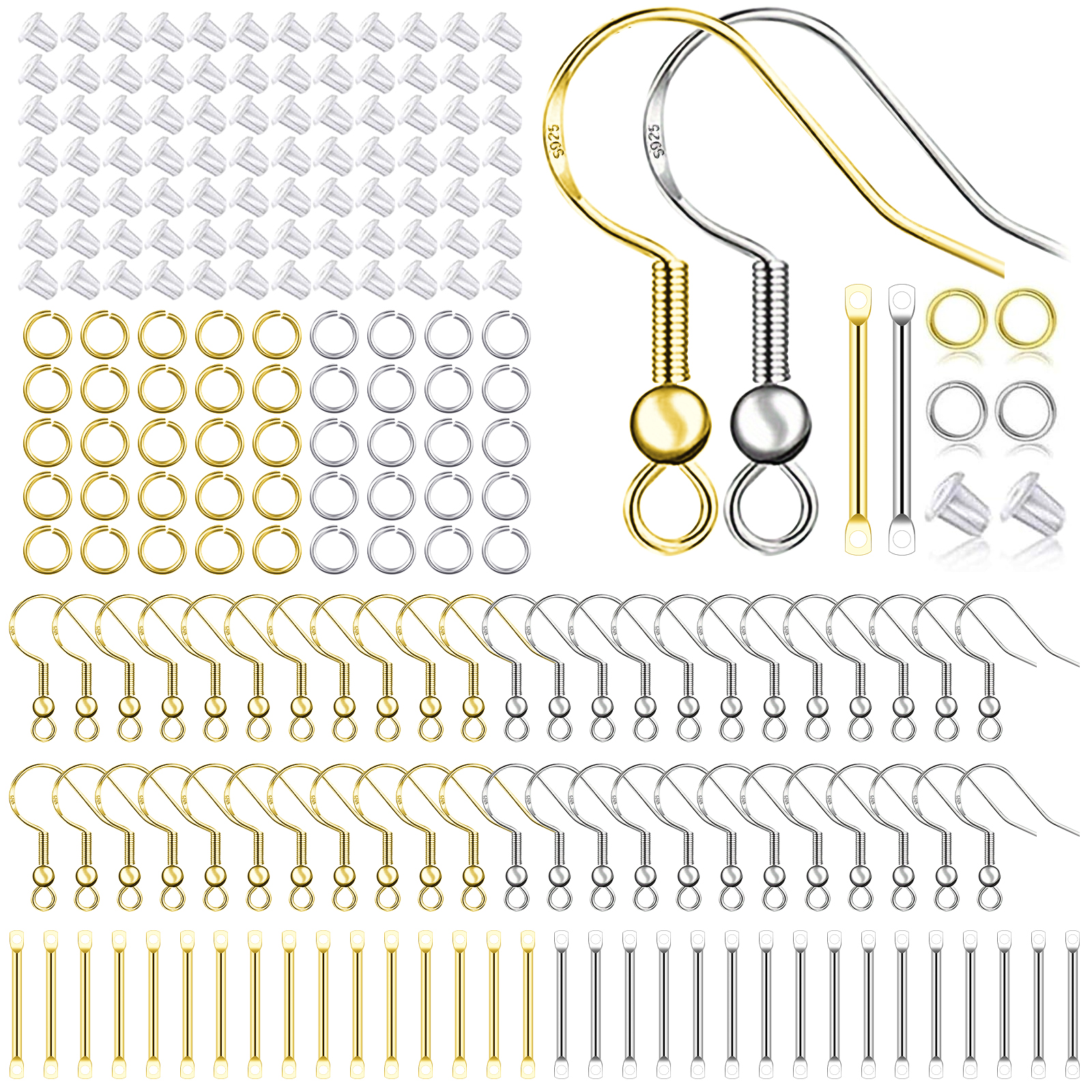 925 Silver/Gold Plated Earring – Jewelry Making Gold recenzja i cena