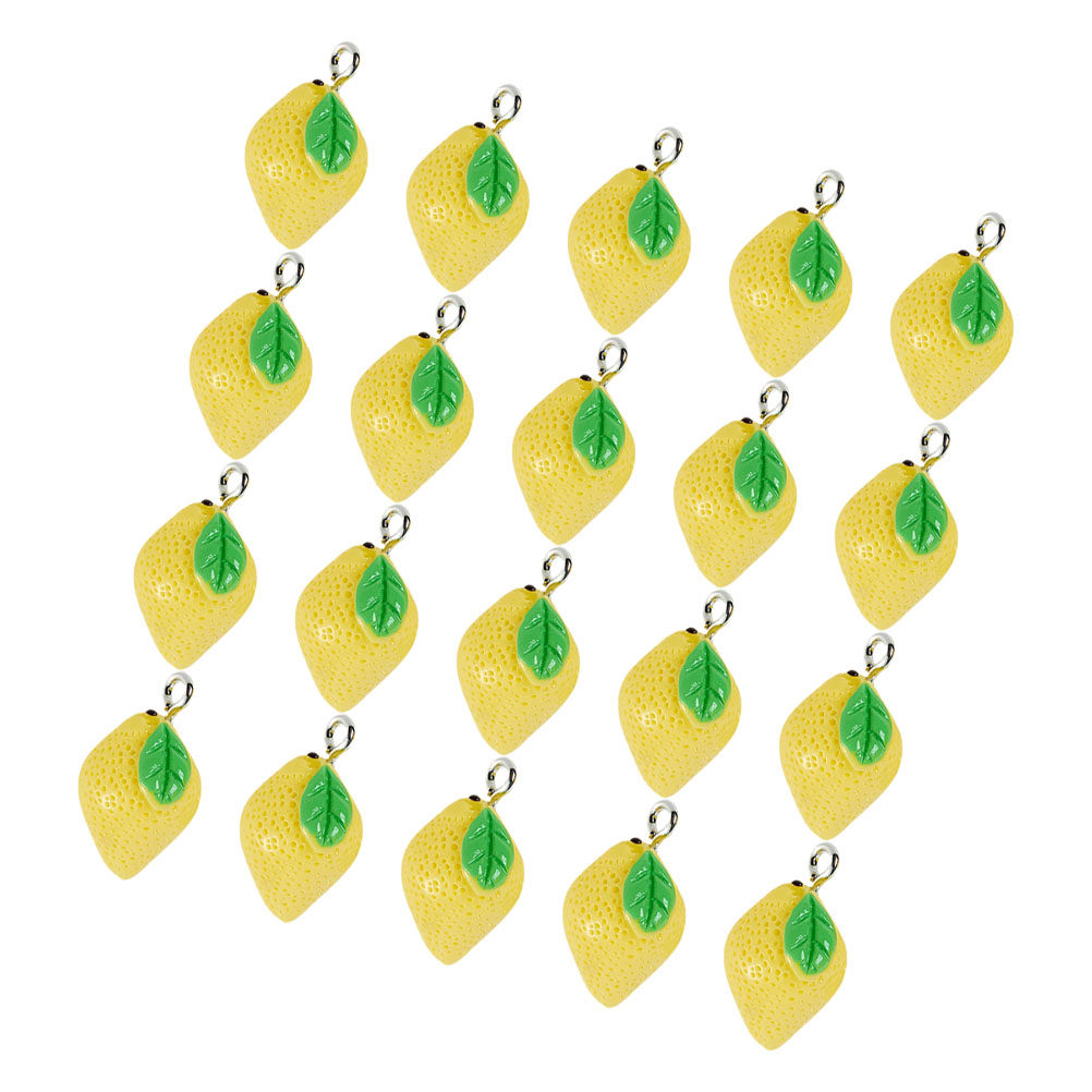 20Pcs Resin Lemon Charms Fruit – Jewelry Making Resin recenzja i cena