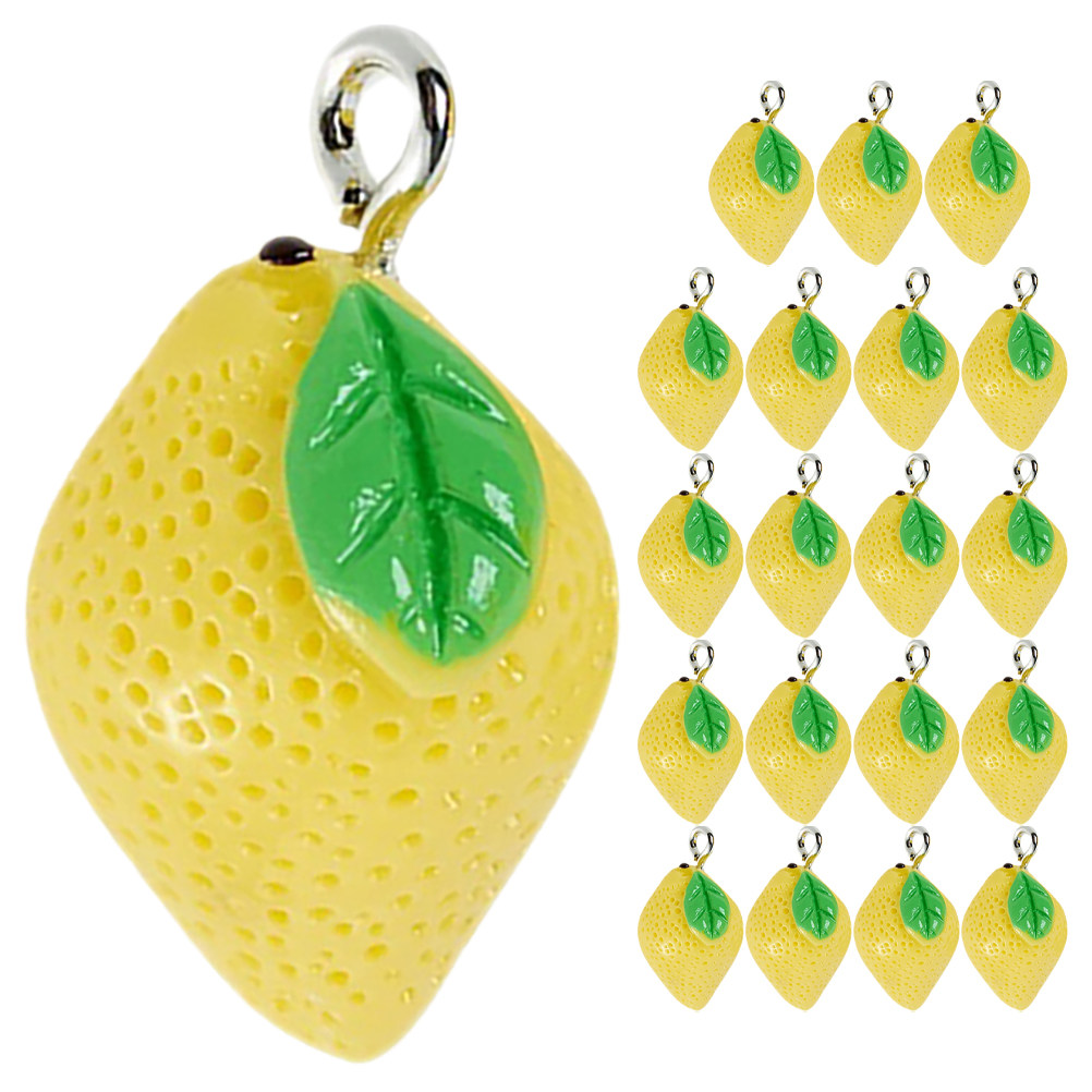 20Pcs Resin Lemon Charms Fruit – Jewelry Making Resin recenzja i cena