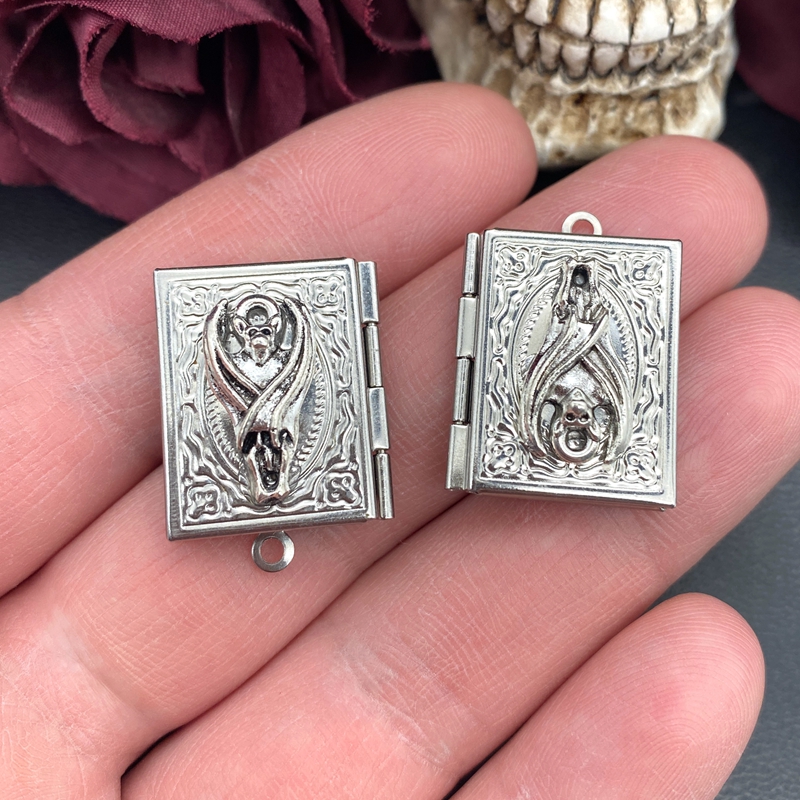 2psc Dainty Bat Book Locket Ch – Jewelry Making Journal recenzja i cena