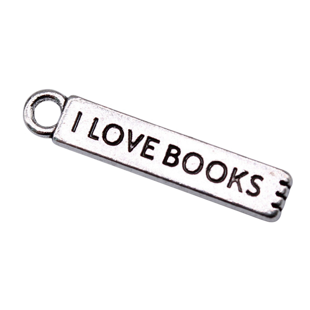 20pcs/lot I Love Books Charms  – Jewelry Making Journal recenzja i cena