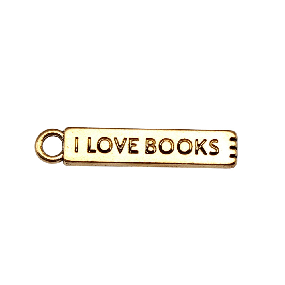 20pcs/lot I Love Books Charms  – Jewelry Making Journal recenzja i cena