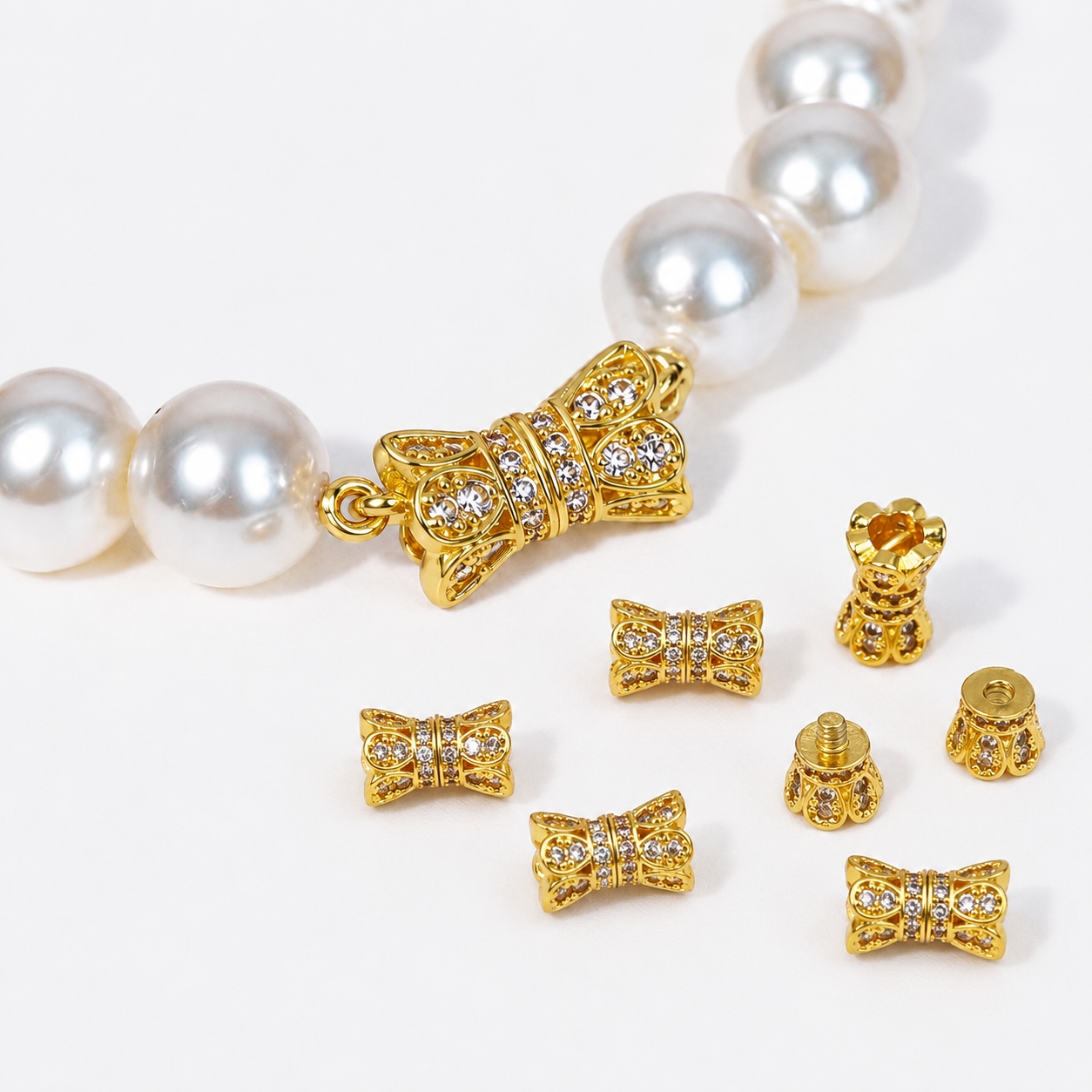 2pcs 18K Gold Plated Cubic Zir – Jewelry Making Gold recenzja i cena