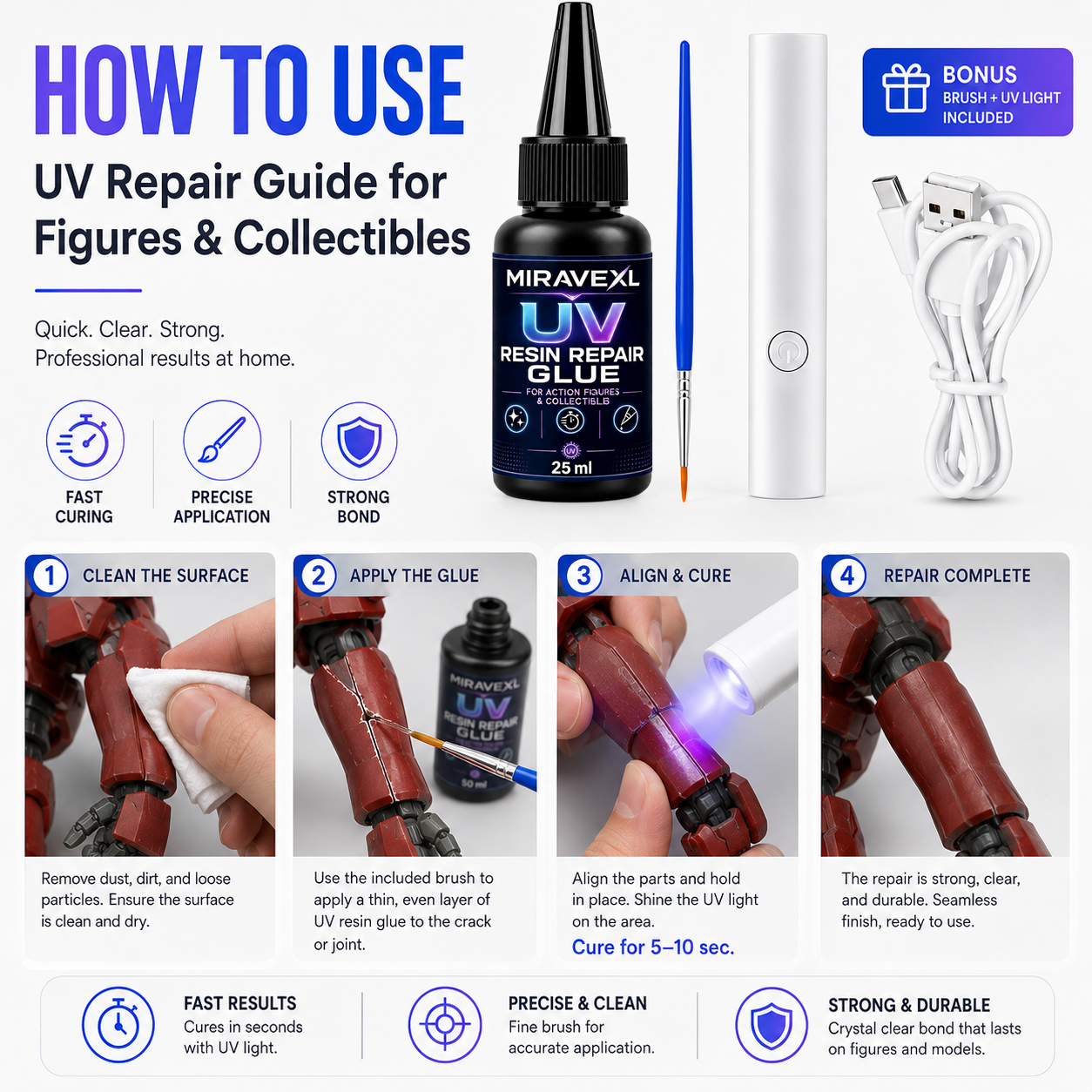 25g MIRAVEXL  UV Epoxy Resin G – Jewelry Making Light recenzja i cena