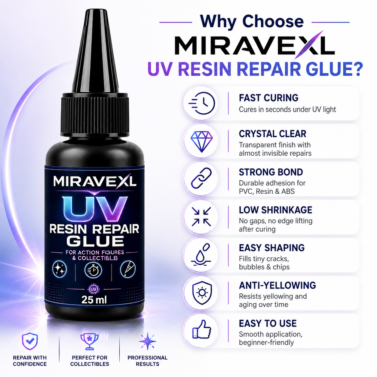 25g MIRAVEXL  UV Epoxy Resin G – Jewelry Making Light recenzja i cena