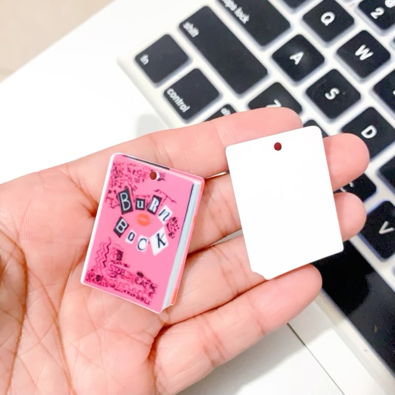 Pink Burn Book Acrylic Pendant – Jewelry Making Journal recenzja i cena