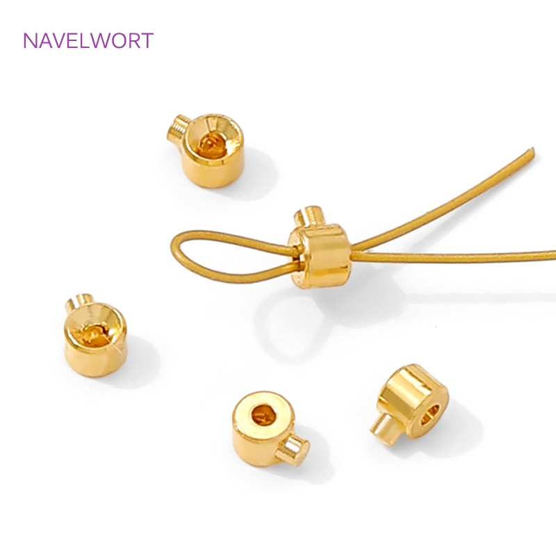 18K Gold Plated Round Crimp En – Jewelry Making Light recenzja i cena