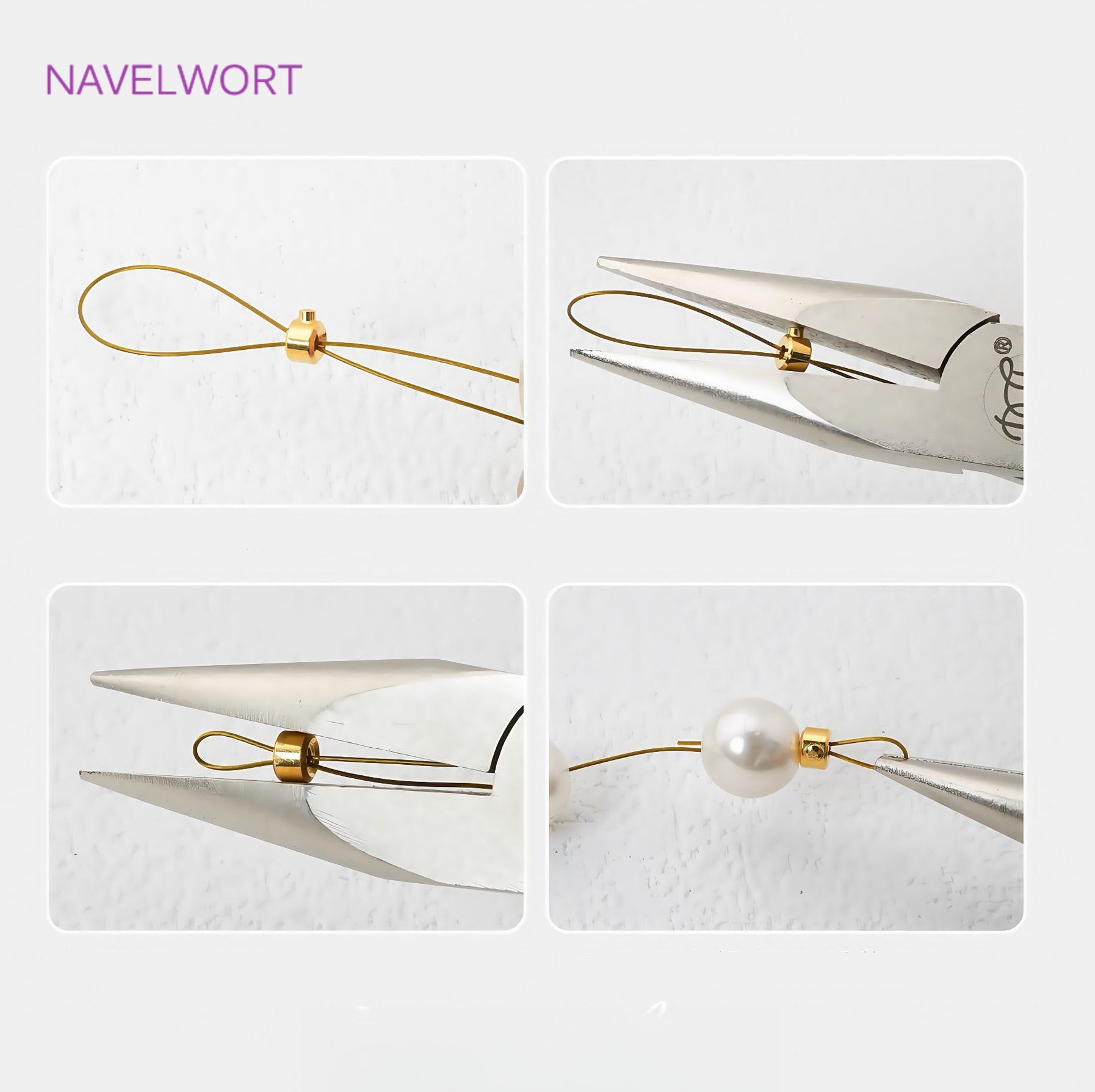 18K Gold Plated Round Crimp En – Jewelry Making Light recenzja i cena