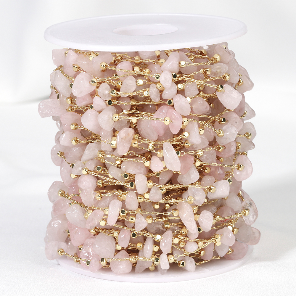 1meter Stone Chain Light Pink  – Jewelry Making Light recenzja i cena