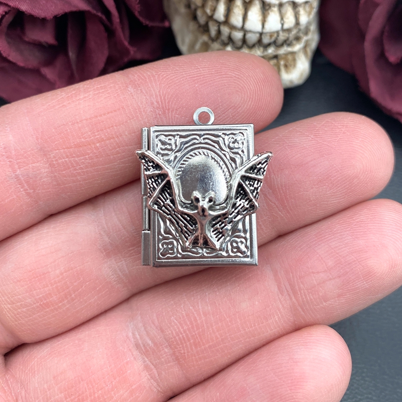 2pcs 27*22mm Bat Book Locket C – Jewelry Making Journal recenzja i cena