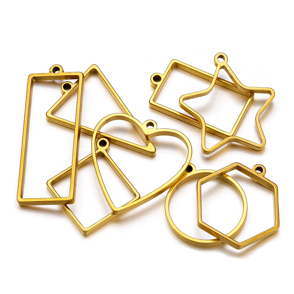 10pcs Stainless Steel Geometri – Jewelry Making Resin recenzja i cena