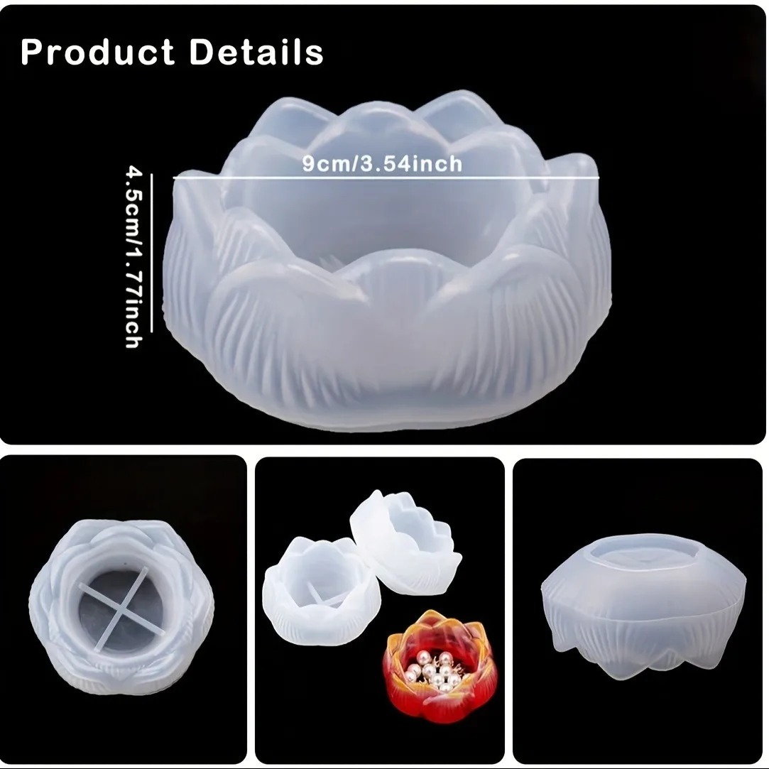 1pc DIY Lotus Flower Silicone  – Jewelry Making Light recenzja i cena