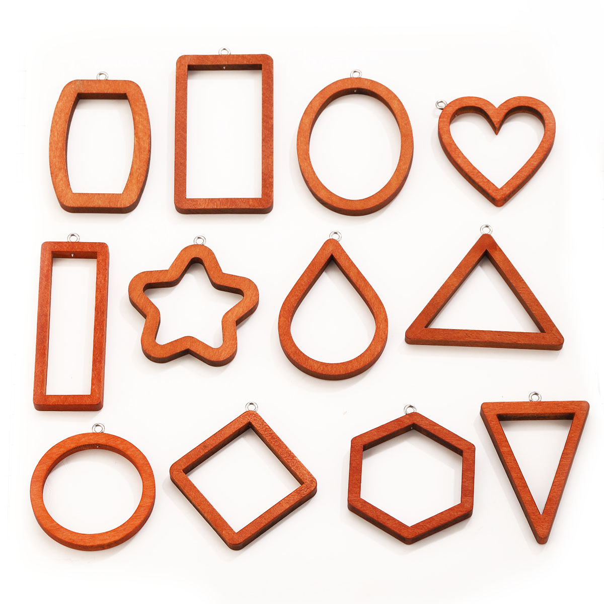 10PCS Triangle Rectangle Wood  – Jewelry Making Resin recenzja i cena