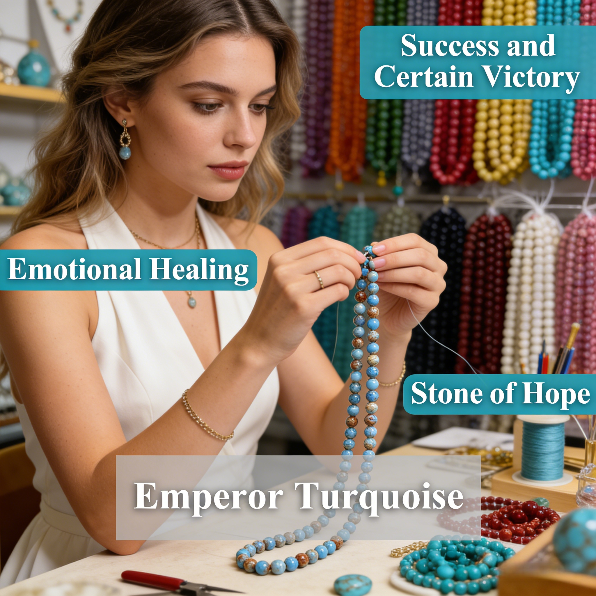 Light Blue Emperor Turquoise B – Jewelry Making Light recenzja i cena
