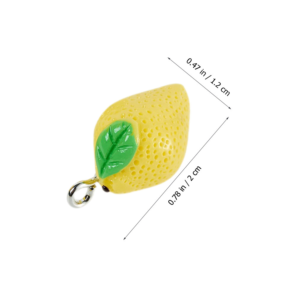 10Pcs Mini Lemon Charms Resin  – Jewelry Making Resin recenzja i cena