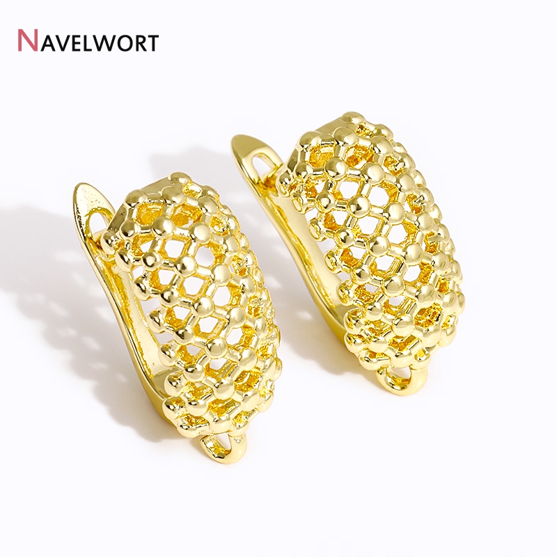18K Gold Plated Brass  Hollow  – Jewelry Making Gold recenzja i cena